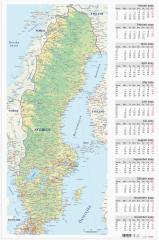  Vggkalender 2025 Vggblad Sverigekarta