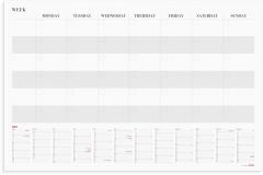  Kalender 2025 Mnadsplanering whiteboard