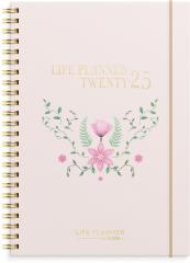  Kalender 2025 Life Planner Pink horisontell