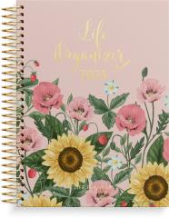  Kalender 2025 Life Organizer Blommor