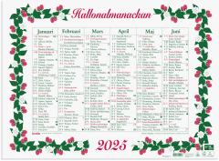  Vggkalender 2025 Stora Hallonalmanackan