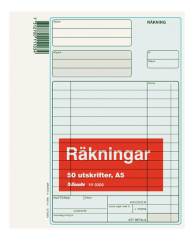  Räkningsblock A5 50ex