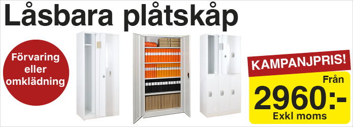 Låsbara plåtskåp